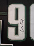 FRAMED PHILADELPHIA EAGLES JORDAN DAVIS AUTOGRAPHED SIGNED JERSEY JSA COA