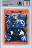Nate Newton Autographed 1989 Proset #93 (Grade 10) Slabbed BAS 39916
