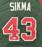 JACK SIKMA Signed Custom Replica Green / White Jersey AUTO w/ "HOF 19" - BAS