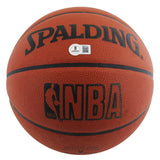 Warriors Rick Barry Signed Spalding Official NBA Game Basketball BAS #BU55111
