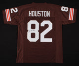 Jim Houston Signed Cleveland Browns Jersey (JSA COA) 4xPro Bowl Linebacker