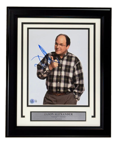 Jason Alexander Signed Framed 8x10 Seinfeld George Costanza Photo BAS BQ95731