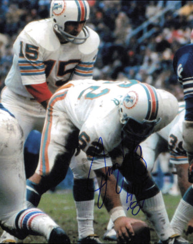 Jim Langer Autographed Signed 8x10 Photo Miami Dolphins "HOF 87" SKU #247447