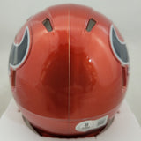 NICO COLLINS SIGNED HOUSTON TEXANS ALTERNATE SPEED MINI HELMET BECKETT QR