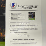 Autographed/Signed Lionel Leo Messi FC Barcelona 12x16 Photo Beckett BAS COA #4