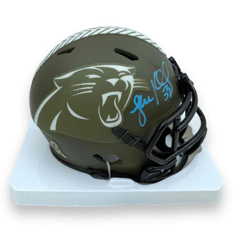Luke Kuechly Signed Panthers Mini Helmet - Salute to Service - Beckett
