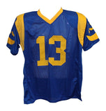 Kurt Warner Autographed/Signed TB Pro Style Jersey Beckett 30387