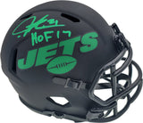 LaDainian Tomlinson Signed Jets Eclipse Black Mini Helmet "HOF 17" Beckett