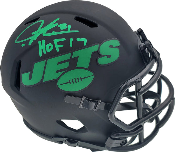 LaDainian Tomlinson Signed Jets Eclipse Black Mini Helmet "HOF 17" Beckett