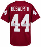 Brian Bosworth Signed Red Custom College Football Jersey w/The Boz - (SS COA)