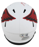 Cardinals A.J. Green Authentic Signed Lunar Speed Mini Helmet BAS Witnessed