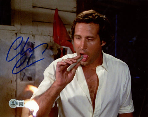 Chevy Chase Autographed/Signed Caddy Shack 8x10 Photo Beckett 56490