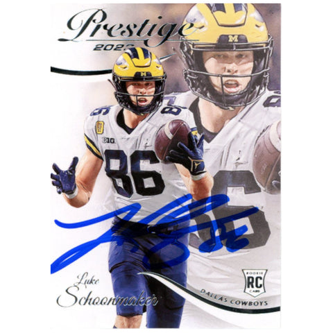 Luke Schoonmaker Autographed 2023 Prestige SP #397 Trading Card Beckett 59407