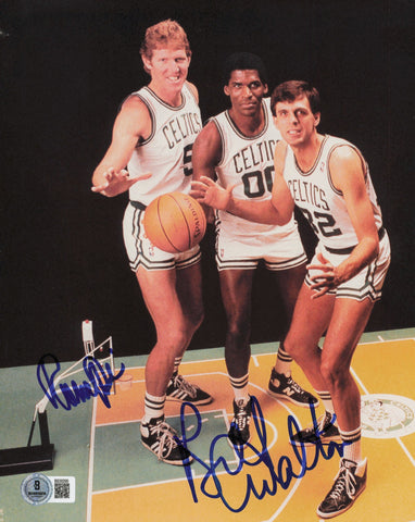 Bill Walton & Robert Parish Autographed 8x10 Photo Celtics Beckett QR #BS30290