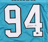Daviyon Nixon Signed Panthers Jersey (Beckett) Carolina 2021 Draft Pick / Iowa