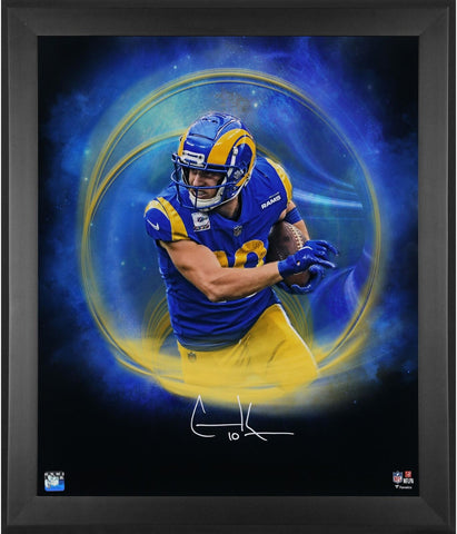 Cooper Kupp Los Angeles Rams Framed Signed 20" x 24" In Focus Photo
