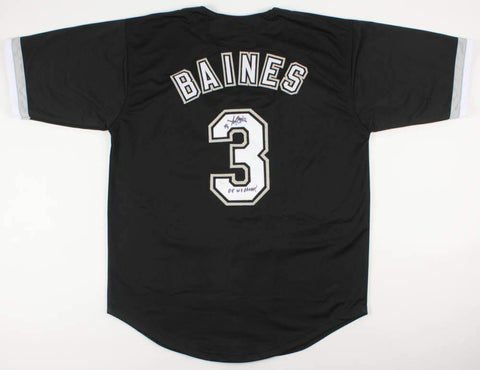 Harold Baines "05 WS Champs!" Signed Chicago White Sox Black Jersey (JSA COA) DH