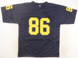 Mario Manningham Signed Michigan Wolverines Jersey (JSA) New York Giants W.R.