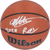 Victor Wembanyama Autographed "2024 ROY" Spurs Wilson Basketball Fanatics