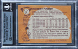 Celtics Robert Parrish Authentic Signed 1981 Topps #6 Card BAS Slabbed