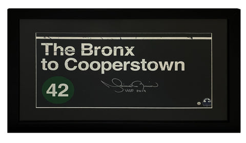 Mariano Rivera Autographed "HOF 2019" Subway Sign 10 x 20 Framed Photo Steiner