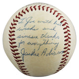Dodgers Jackie Robinson "With Best Wishes" Signed ONL Baseball PSA & JSA LOAs