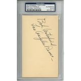 Bob Waterfield Autographed Los Angeles Rams Postcard PSA Slabbed 54794
