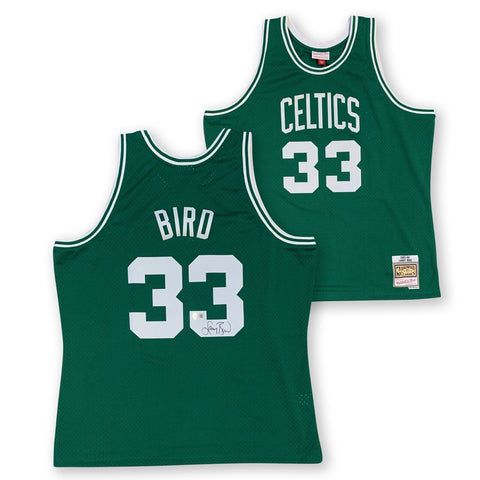 Larry Bird Autographed Boston Celtics Signed Mitchell and Ness Jersey Beckett