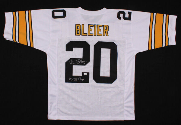 Rocky Bleier Signed Pittsburgh Steelers Jersey Inscribed "4xSB Champs"(JSA COA)