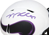 TJ Hockenson Signed Minnesota Vikings Lunar Mini Helmet Beckett 40871
