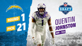 Quentin Johnston Signed San Diego Chargers Jersey (Beckett) 2023 1st Rnd Pick WR