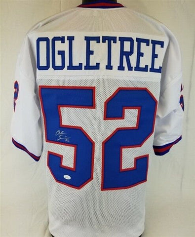 Alec Ogletree Signed New York Giants Jersey (JSA COA) All Pro Linebacker Georgia
