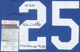 Devon White Signed Toronto Blue Jays Jersey (JSA COA) 3xWorld Series Champion