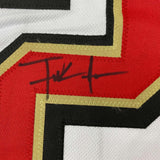 Autographed/Signed Frank Gore San Francisco White Retro Football Jersey JSA COA