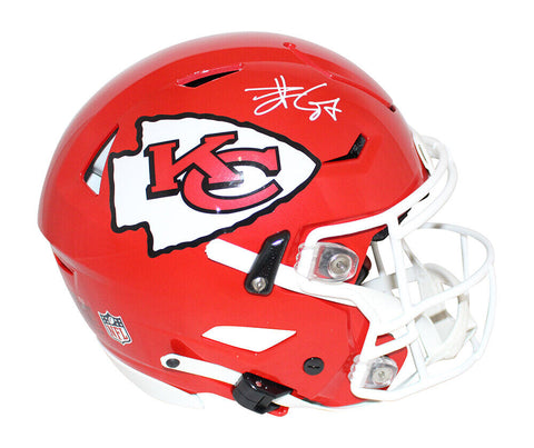 Travis Kelce Signed Kansas City Chiefs Authentic Speed Flex Helmet BAS 31531