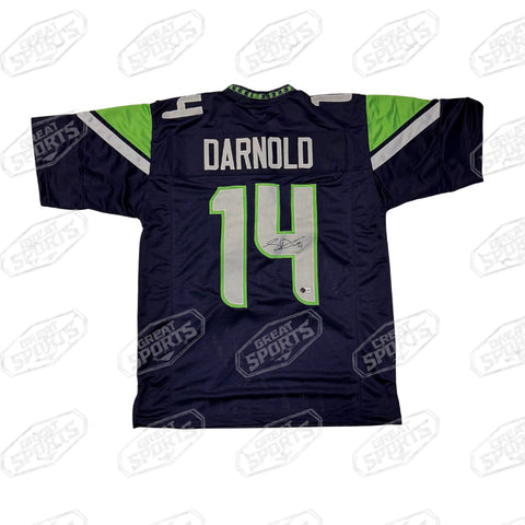 SAM DARNOLD SIGNED AUTOGRAPHED CUSTOM XL PRO STYLE JERSEY BECKETT QR