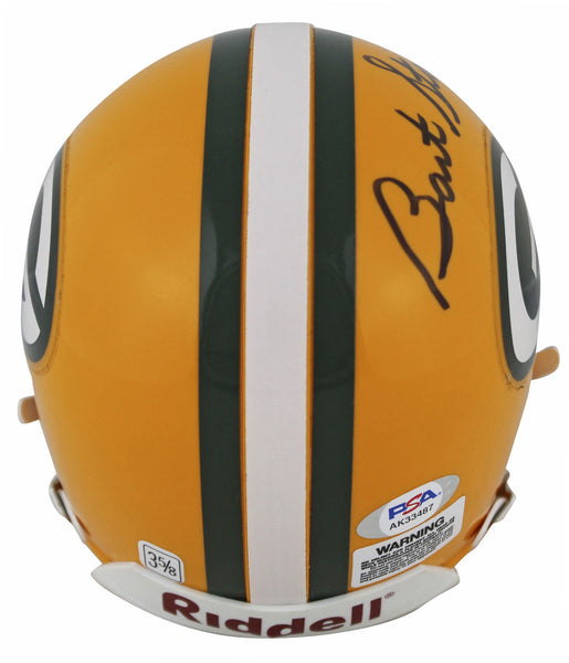 bart starr signed football helmet Packers Bart Starr Signed Vintage Authentic Mini Helmet W/O Box PSA/DN – Super Sports Center