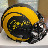 Isaac Bruce Autographed Signed Los Angeles Rams Mini Helmet Beckett w/ HOF '20