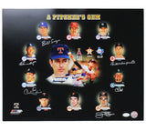 Bill Singer, Ramon Martinez + 4 Signed Unframed 16x20 A Pitchers Gem MLB Photo