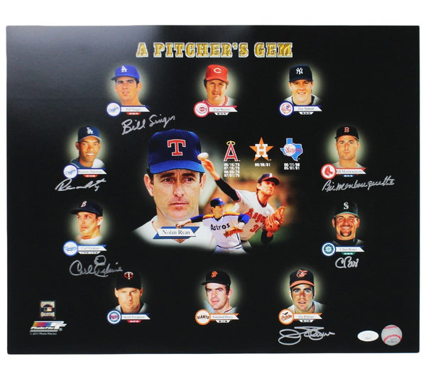 Bill Singer, Ramon Martinez + 4 Signed Unframed 16x20 A Pitchers Gem MLB Photo
