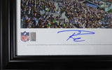 RUSSELL WILSON AUTOGRAPHED SIGNED FRAMED SEAHAWKS PANORAMIC PHOTO RW HOLO 131941