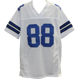 Michael Irvin Autographed/Signed Pro Style White XL Jersey Beckett Witness 51784