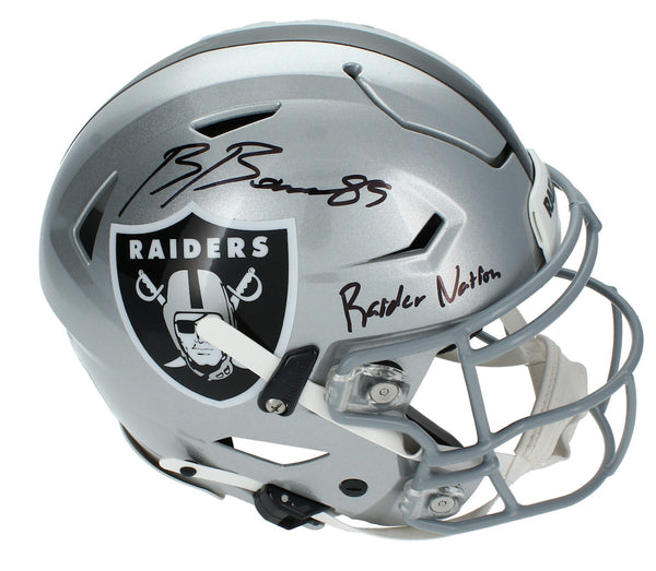 Brock Bowers Autographed "Raider Nation" Speedflex Authentic Helmet Beckett