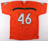 Clive Walford Signed Miami Jersey Inscribed "Go Canes" (JSA) Raiders Tight End