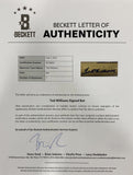 Ted Williams Boston Red Sox Signed Louisville Slugger Baseball Bat BAS BH78992