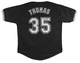 Frank Thomas Authentic Signed Black Pro Style Jersey Autographed JSA Witness