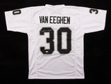 Mark van Eeghen Signed Oakland Raiders Jersey (JSA) Super Bowl XI & XV Champs
