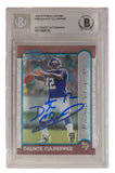 Daunte Culpepper Signed 1999 Bowman Chrome Rookie Card #166 - (Beckett Slabbed)