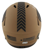 49ers George Kittle Signed Salute To Service II F/S Speed Rep Helmet BAS Witness