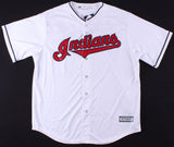 Edwin Encarnacion Signed Cleveland Indians Majestic MLB Jersey (Schwartz COA)